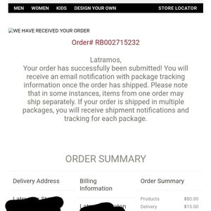 Sold Reeboks -Not for Sale